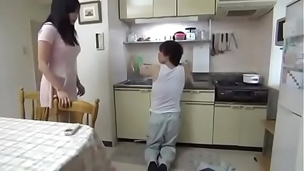 Nice Japanese girl fucks the plumber